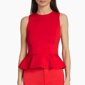 Alice + Olivia Poppy Peplum Top